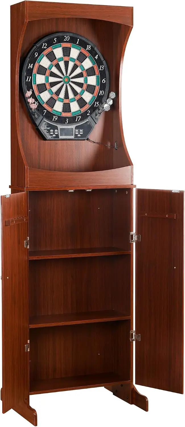 Electronic Dartboard Cabinet - Outlaw Elektronische Dartbordkast Set - 81-inch
