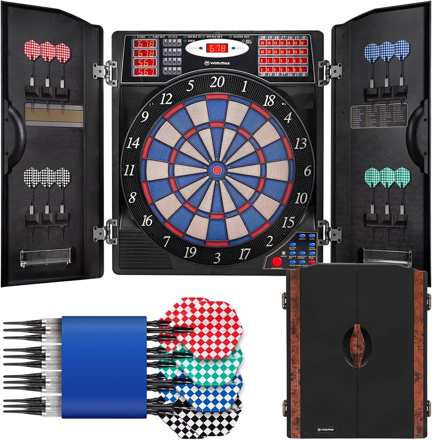 Elektronische Dartbordkastset  - Electronic Dartboard Cabinet recensie en prijs