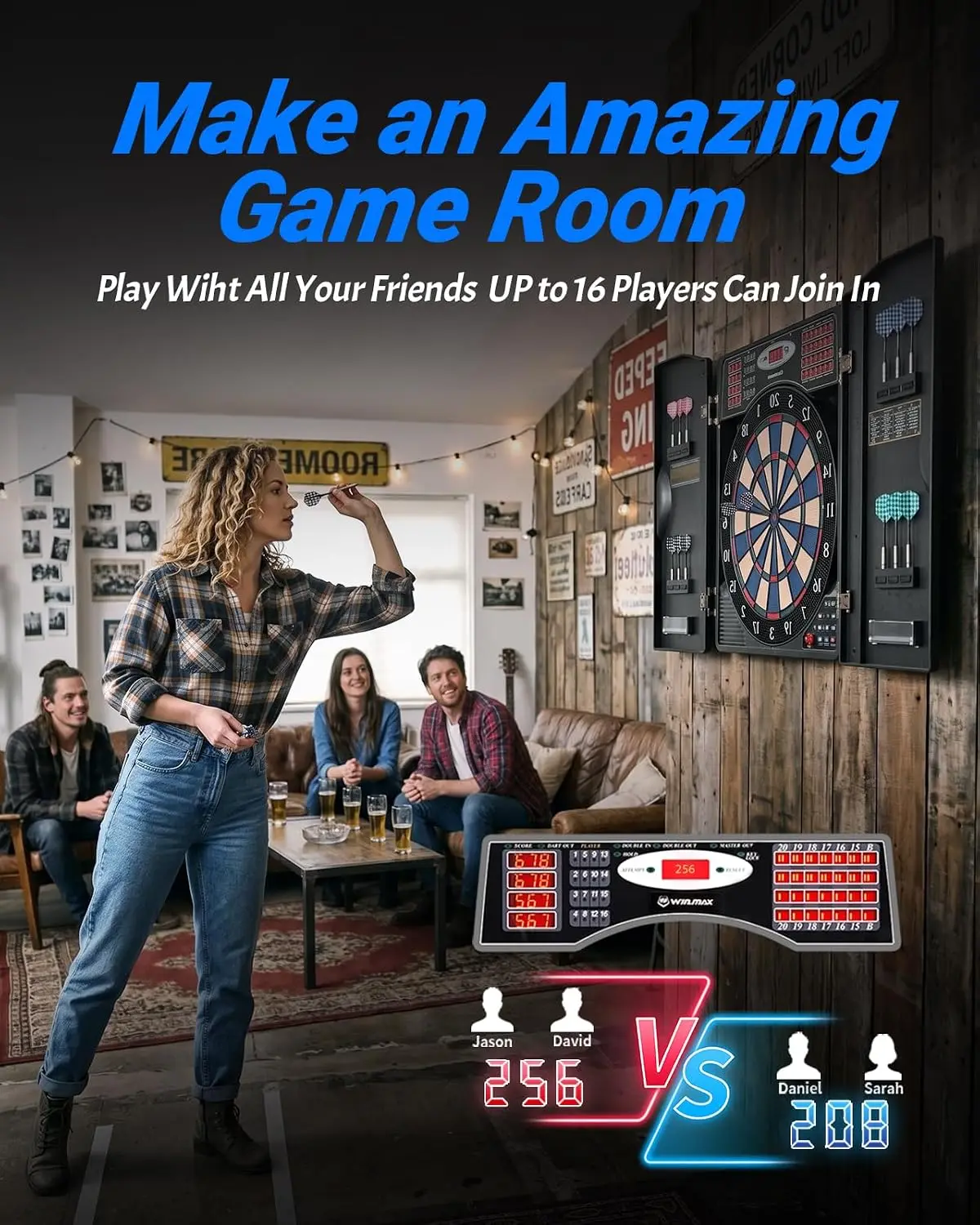 Elektronische Dartbordkastset  - Electronic Dartboard Cabinet recensie en prijs