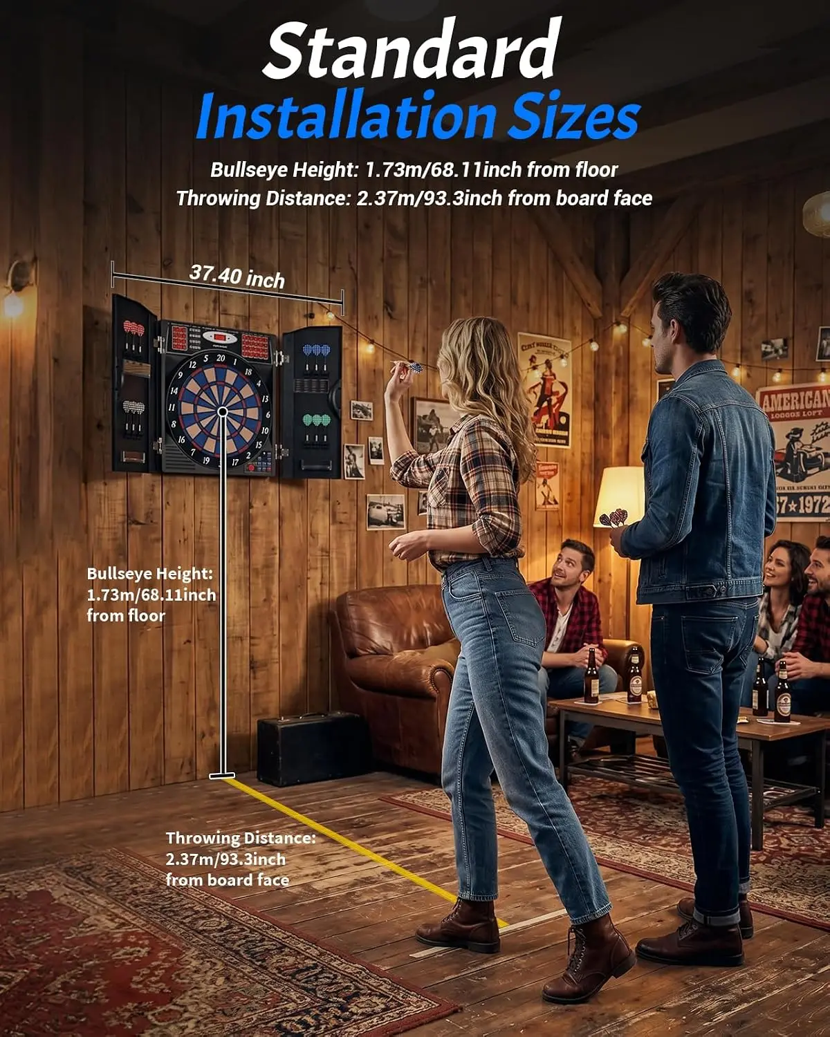 Elektronische Dartbordkastset  - Electronic Dartboard Cabinet recensie en prijs