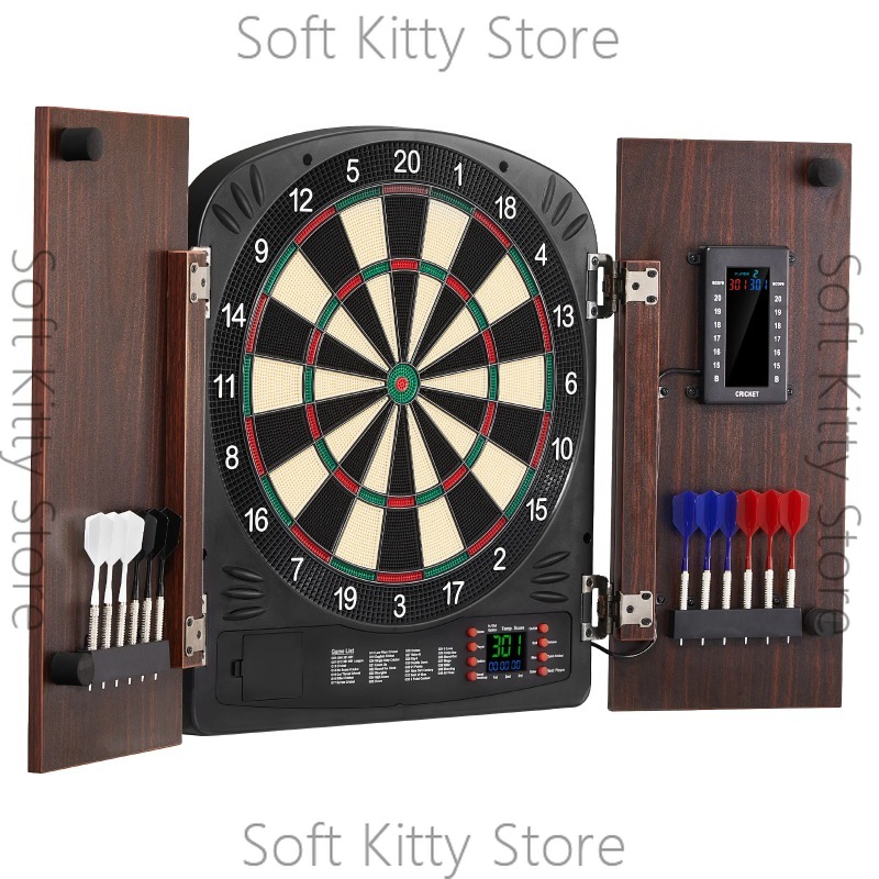 Dartbord en kastenset, opbergk - Electronic Dartboard Cabinet recensie en prijs
