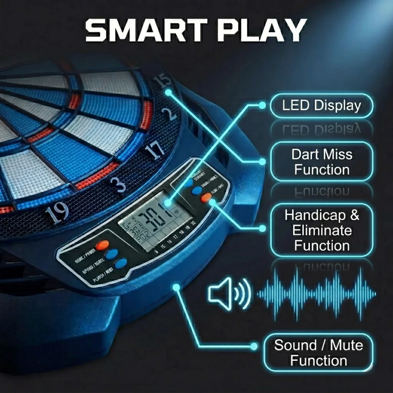DartVibe geavanceerd elektroni - Electronic Dartboard Cabinet recensie en prijs