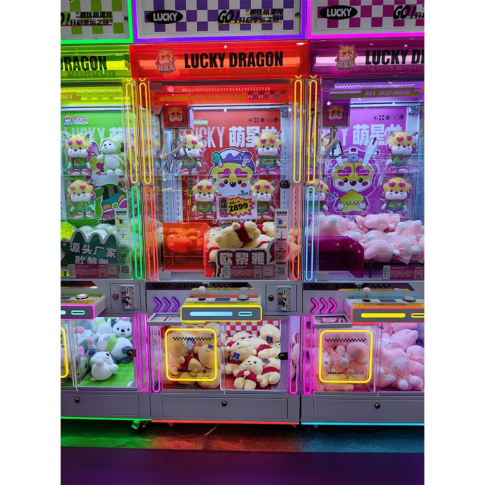 # Nieuwe kleurrijke klauwmachi - Arcade Toy Claw Vending Machine recensie en prijs