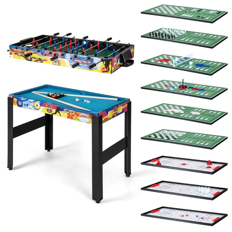 12-in-1 combigametafelset met  - Air Hockey Table recensie en prijs