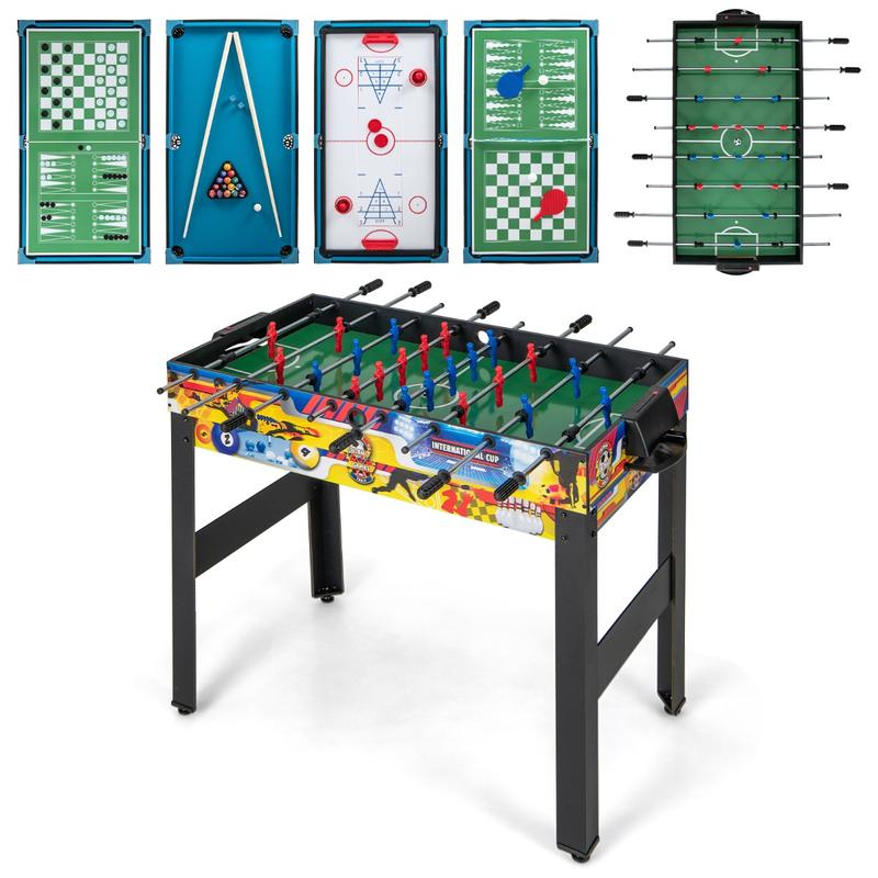 12-in-1 combigametafelset met  - Air Hockey Table recensie en prijs