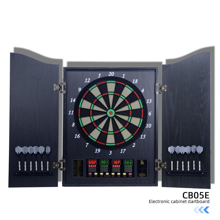 Luxe houten elektronisch dartb - Electronic Dartboard Cabinet recensie en prijs