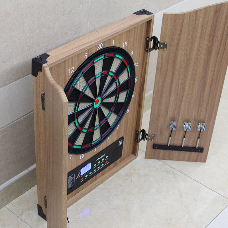 Luxe houten elektronisch dartb - Electronic Dartboard Cabinet recensie en prijs