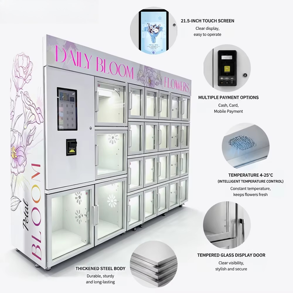 Mini Compacte Bloemenautomaat  - Vending Machine Qr Code recensie en prijs