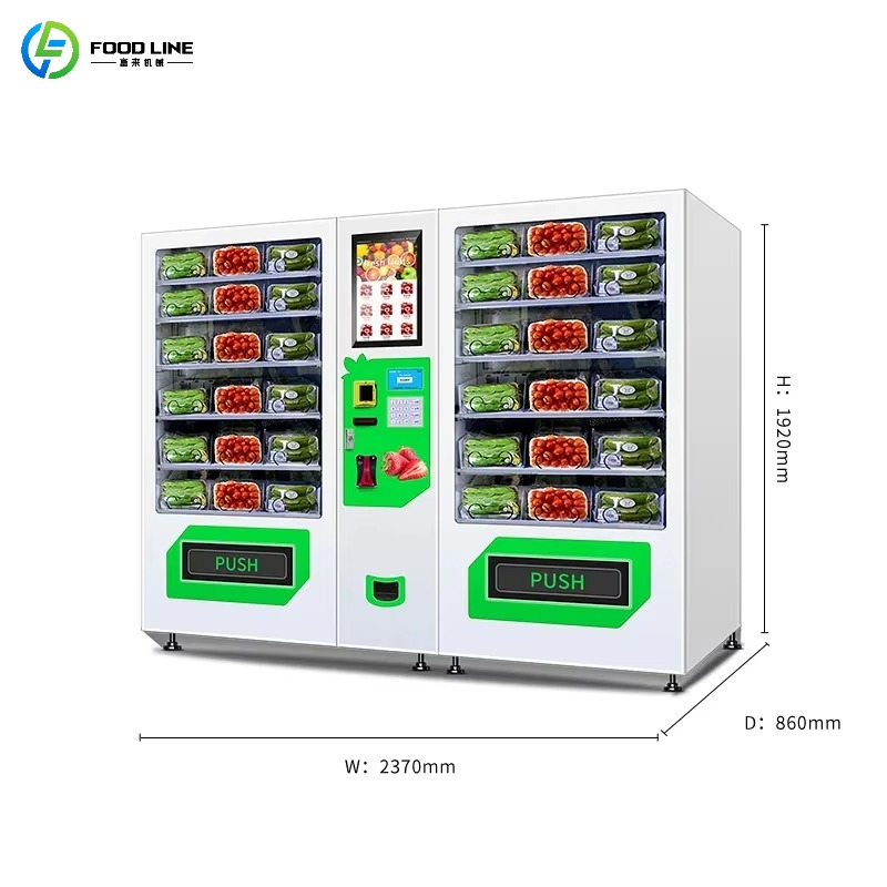 Verse voedsel, broodjes, fruit - Vending Machine Qr Code recensie en prijs