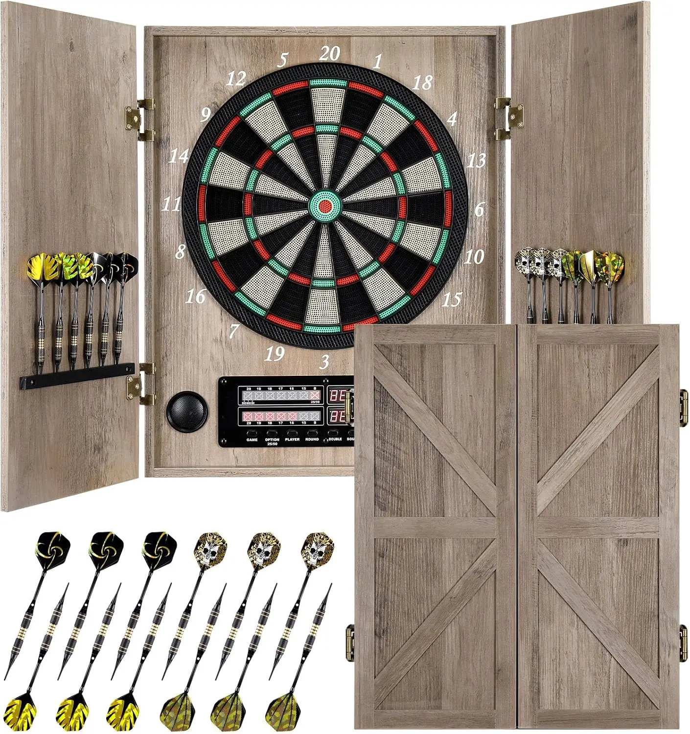 Elektronisch Dartbord, Decorat - Electronic Dartboard Cabinet recensie en prijs